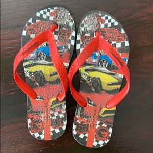 Boys car flip flops